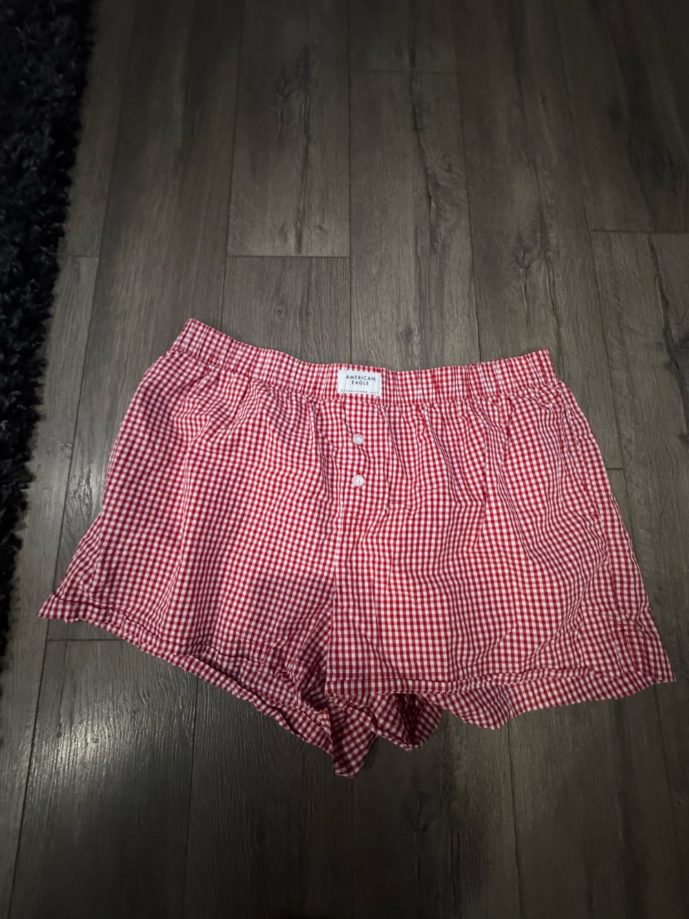 American Eagle Outfitters Red Gingham Women's Shorts